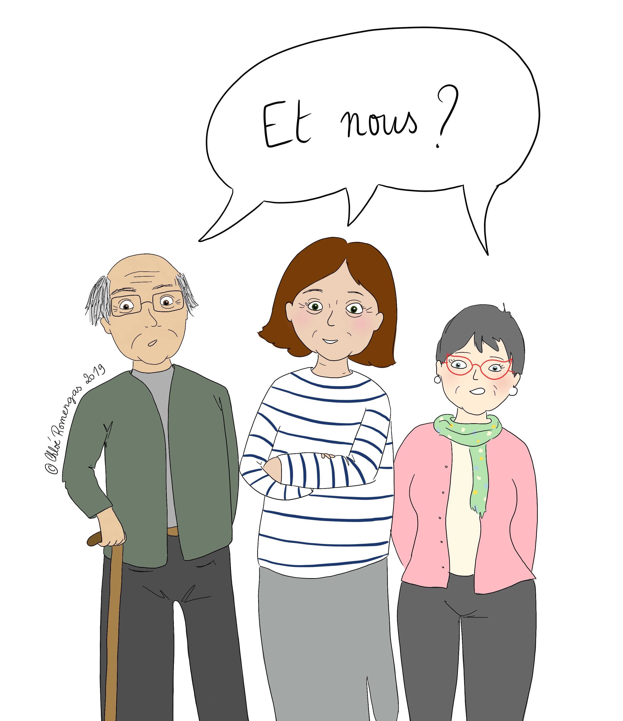 Personnes âgées surdouées qui se demandent pourquoi on ne parle que des enfants précoces et adultes au travail.