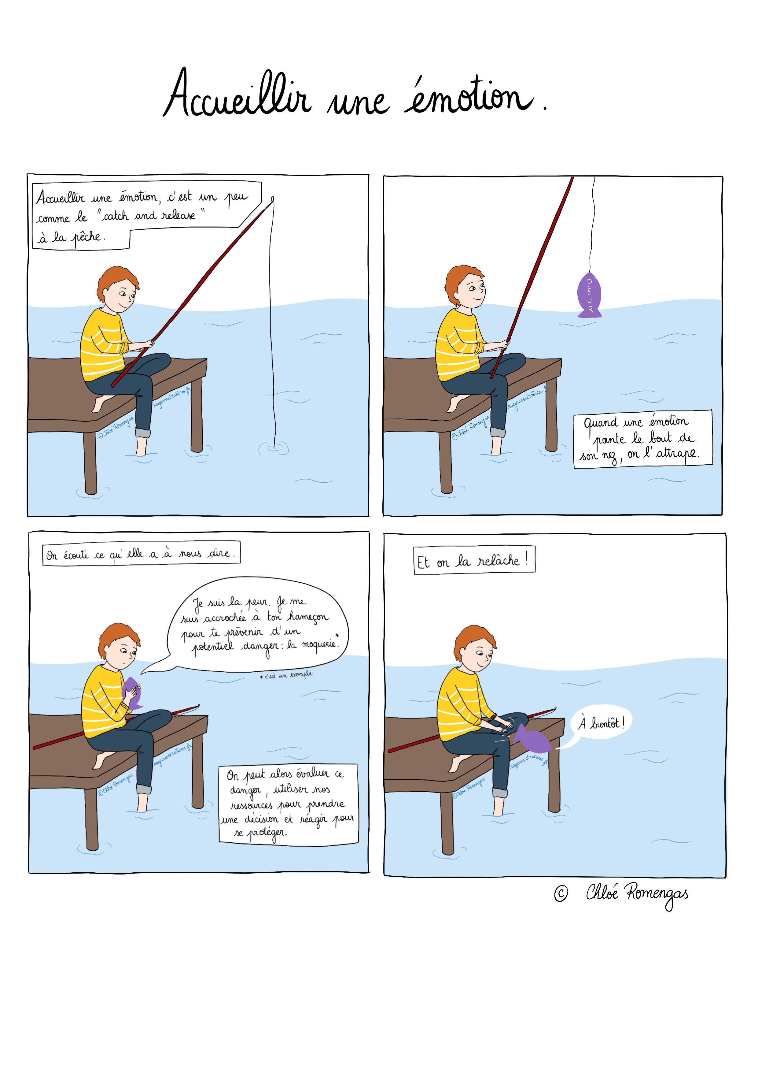 Accueil des émotions bande dessinée