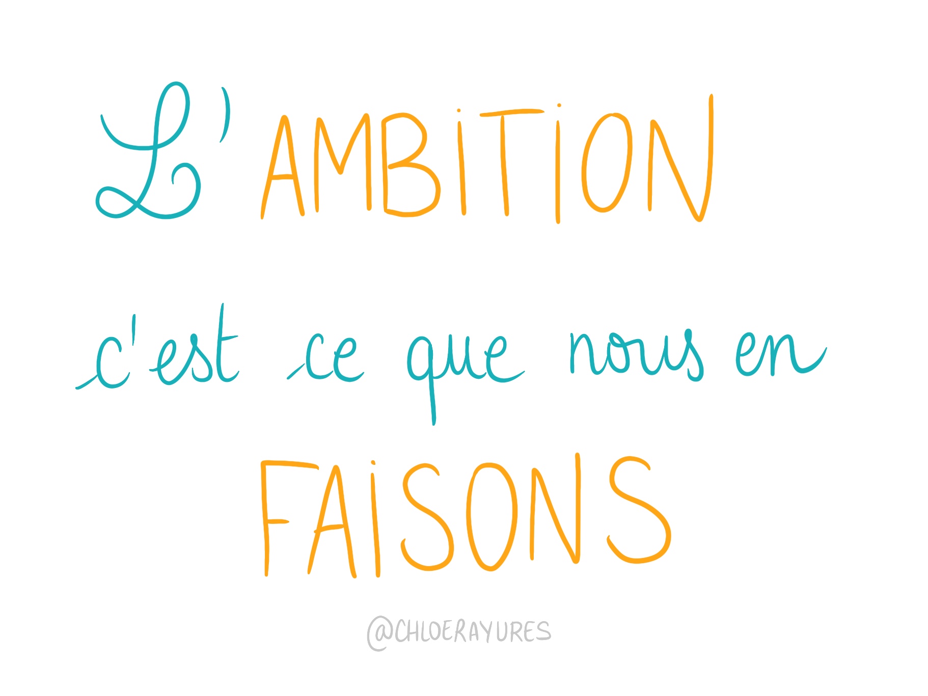 l'ambition personnelle