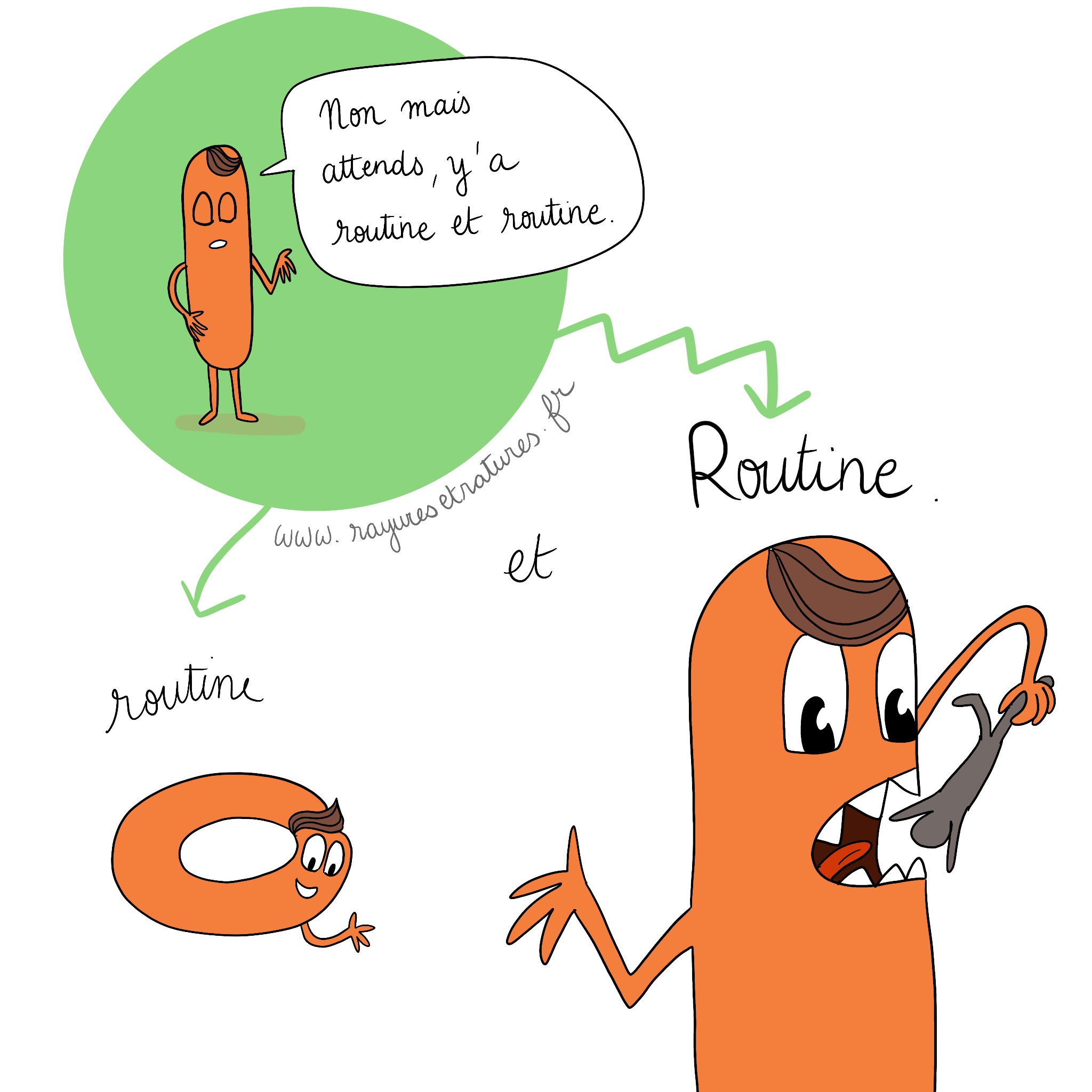 routine reposante vs routine qui ennuie