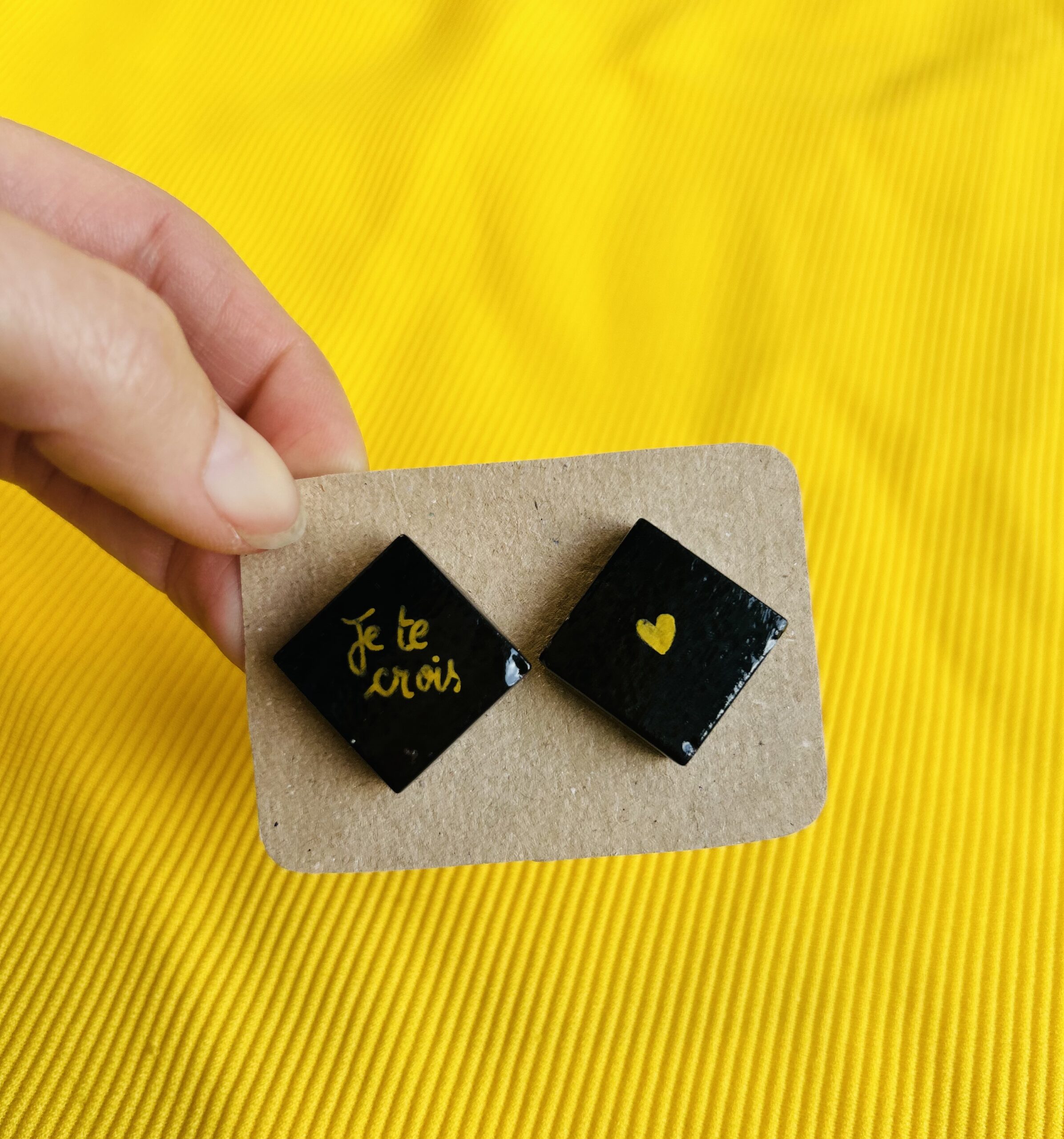 "Je te crois" - Boucles d'oreilles