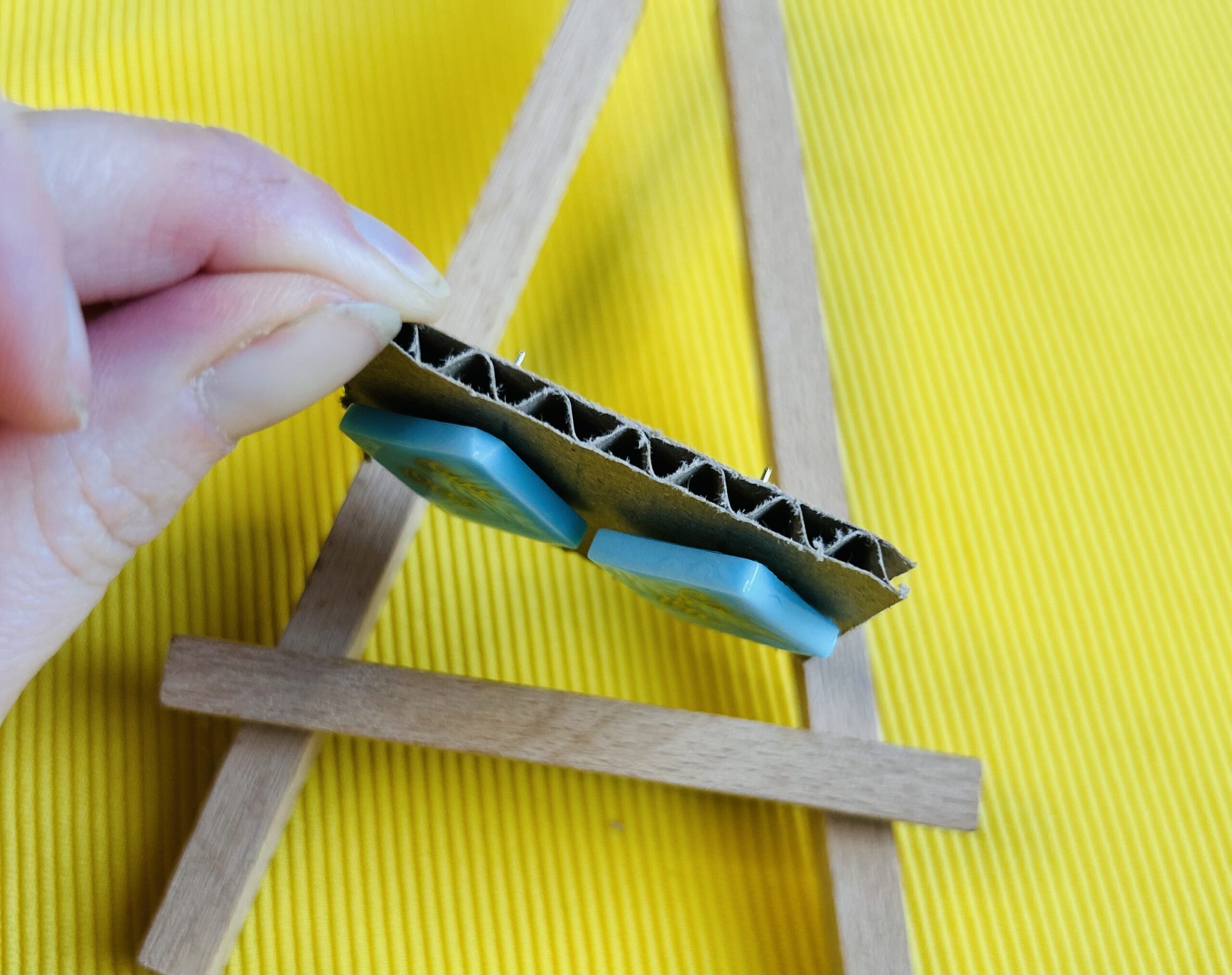 "Oui oui ça va" - Boucles d'oreilles - bleu clair – Image 4